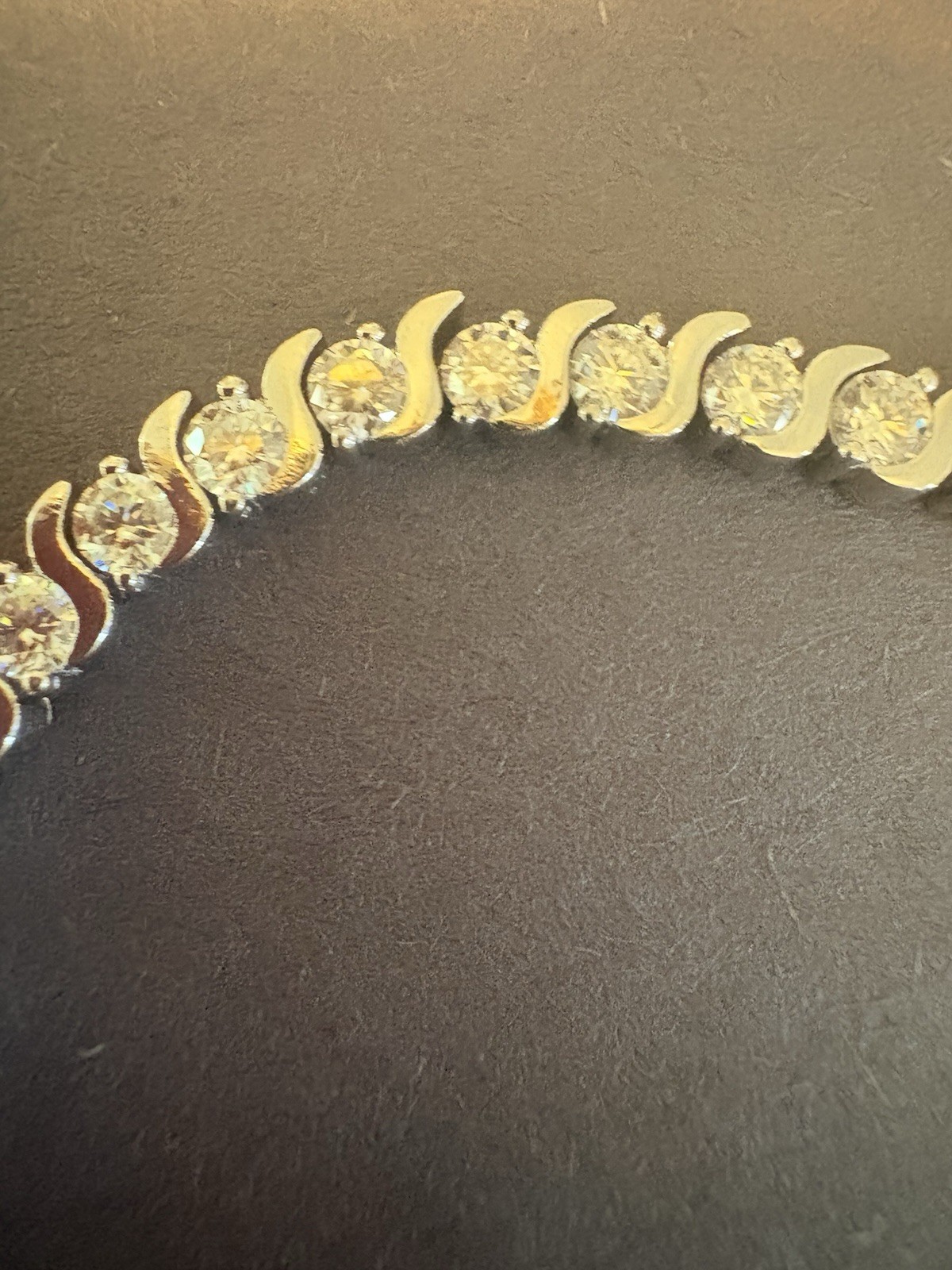 925 Sterling Silver Moissanite Tennis Bracelet 9.00 CTW Round Stones Sparkling