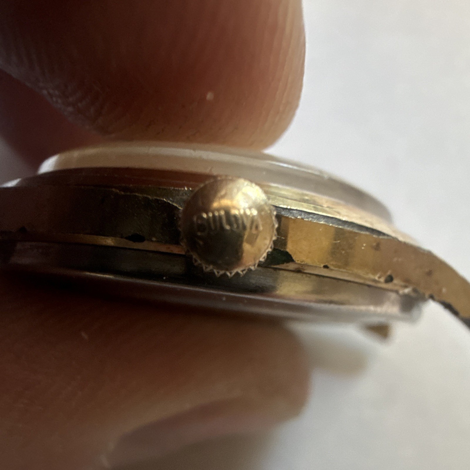 Caravelle Waterproof Manual Wind Gold Tone Head Only 1966 RUNS
