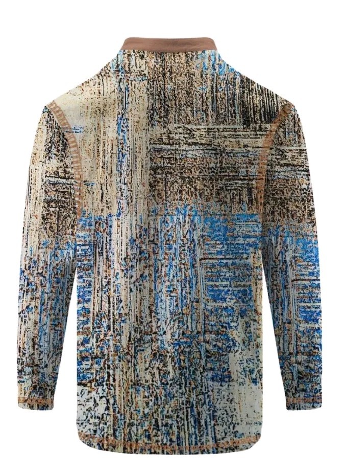 Bohemian Sacred Healing Dreamcatcher Tibet Tribal Jamaican Henley Winter Sweater