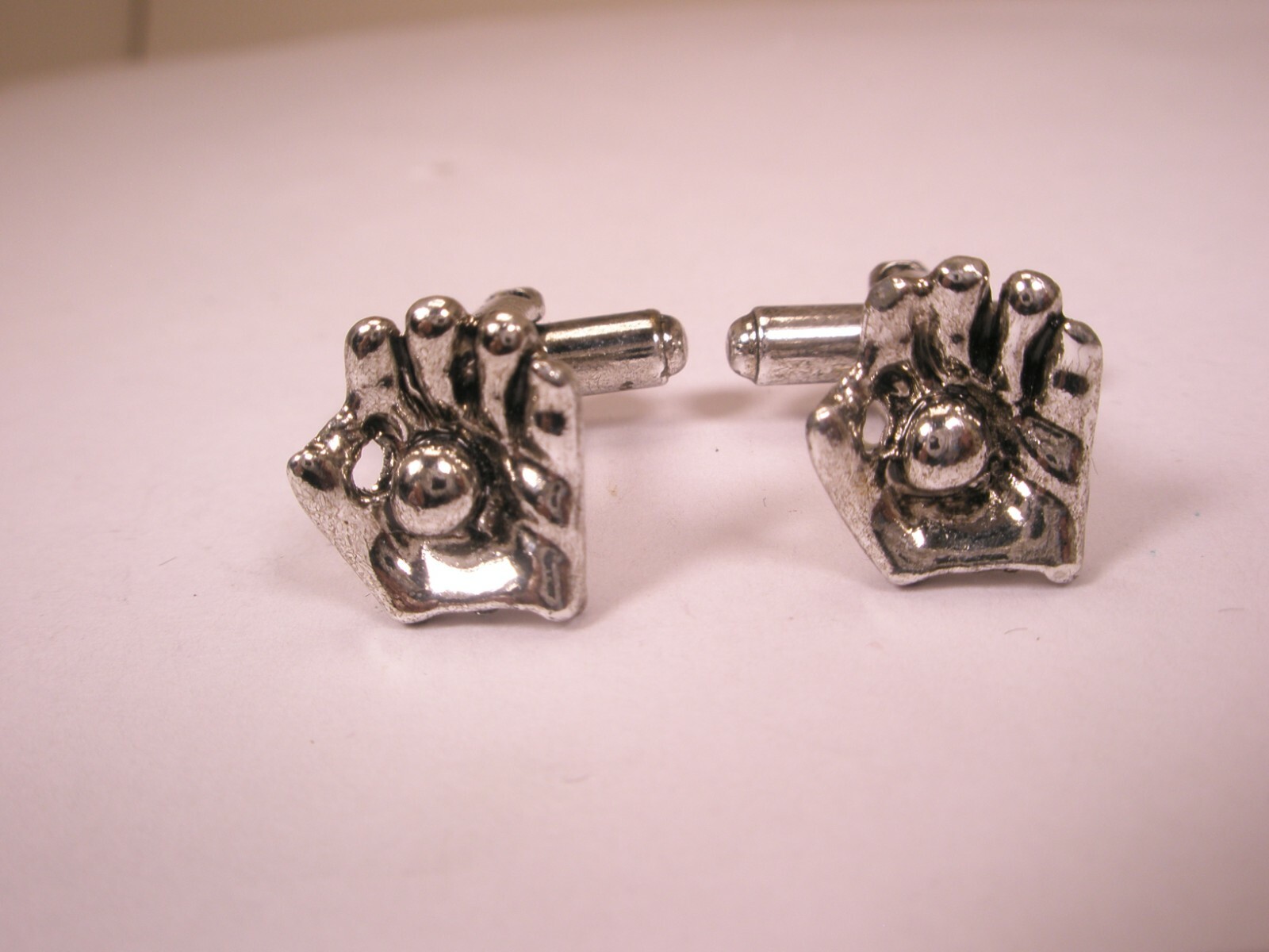 Baseball Mitt Glove & Ball Vintage Small Cuff Links mlb sports
