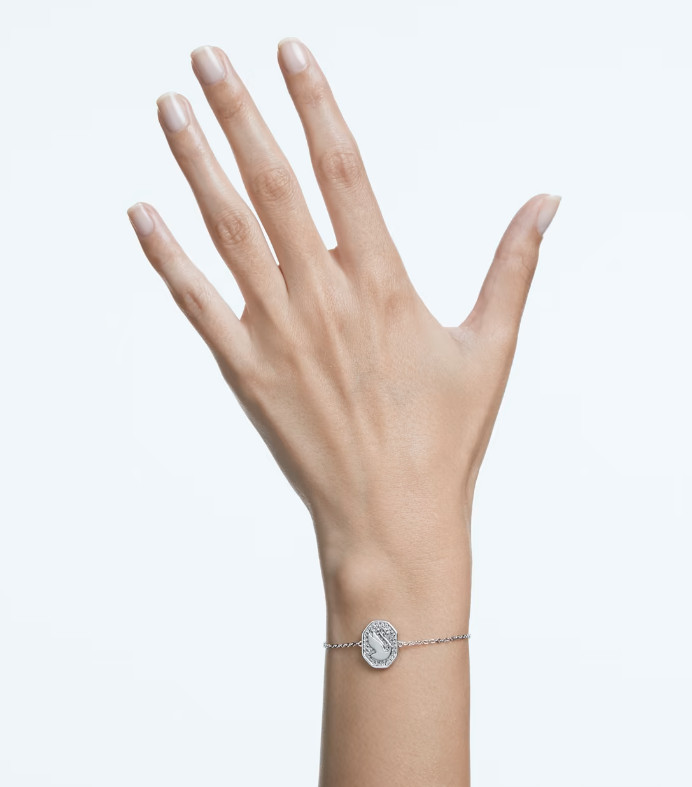 Swarovski Signum bracelet Swan, White, Rhodium plated- 5621099