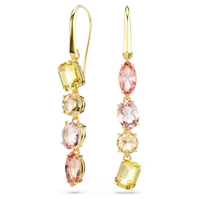 Swarovski Gema drop earrings Mixed cut