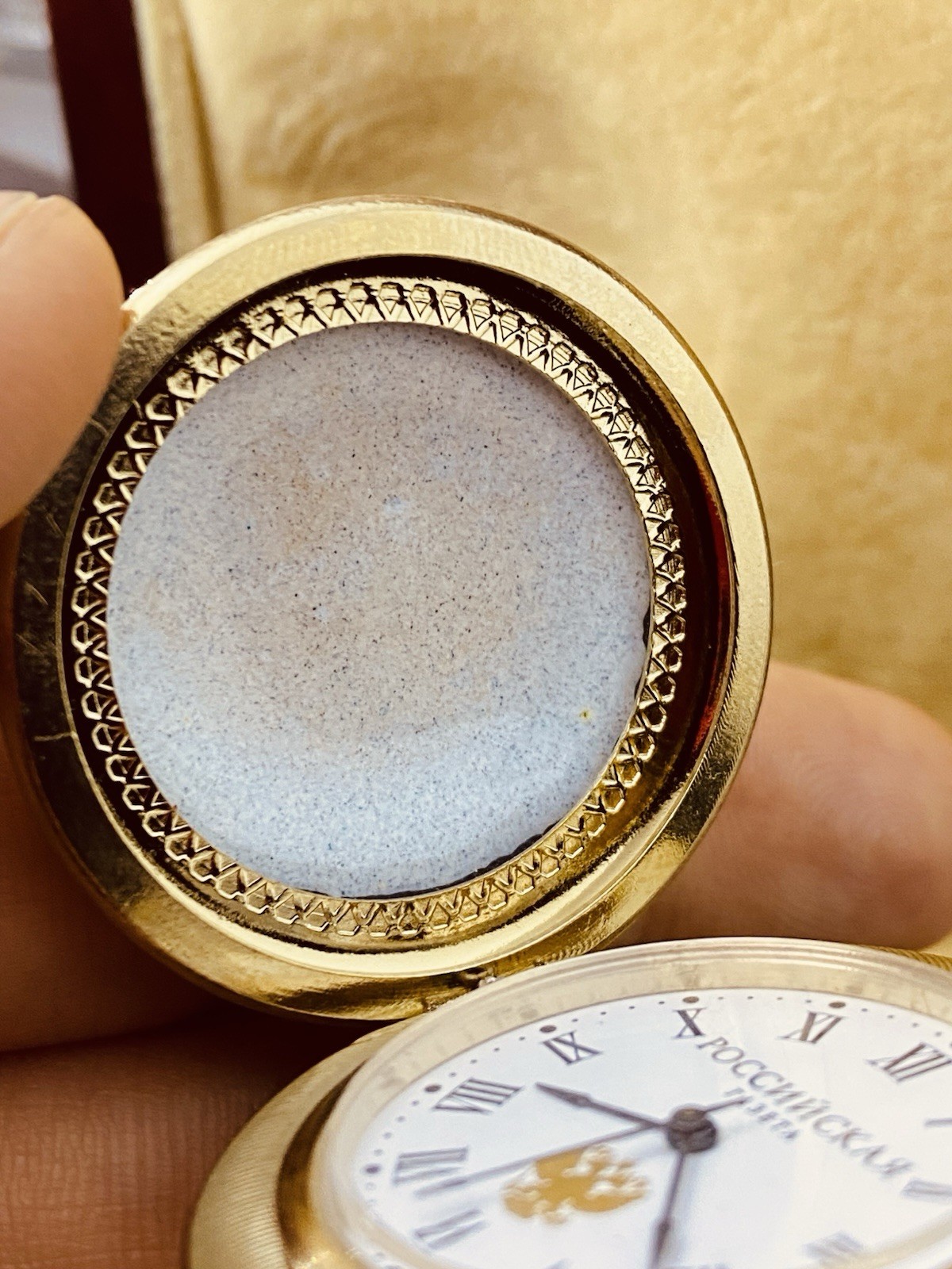 Chaika russian soviet vintage quartz pocket watch with Documents #8938