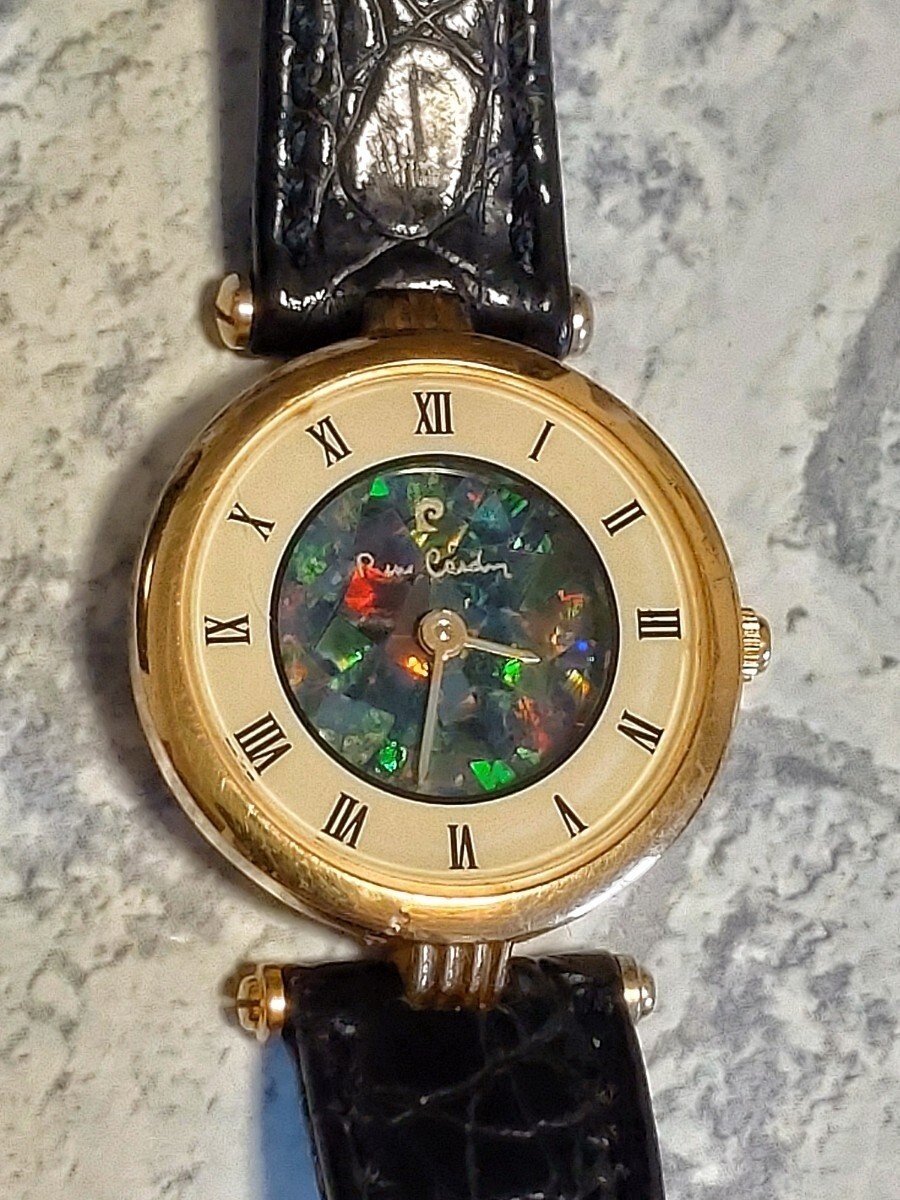 Operational Pierre Cardin Ladies’ Watch Opal Dial Roman Index Vintage Sparkling