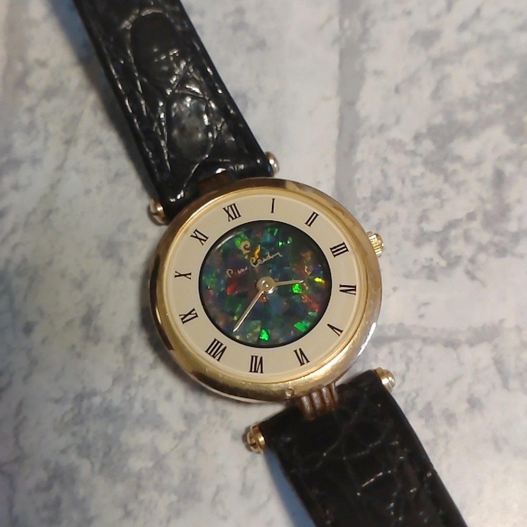 Operational Pierre Cardin Ladies’ Watch Opal Dial Roman Index Vintage Sparkling