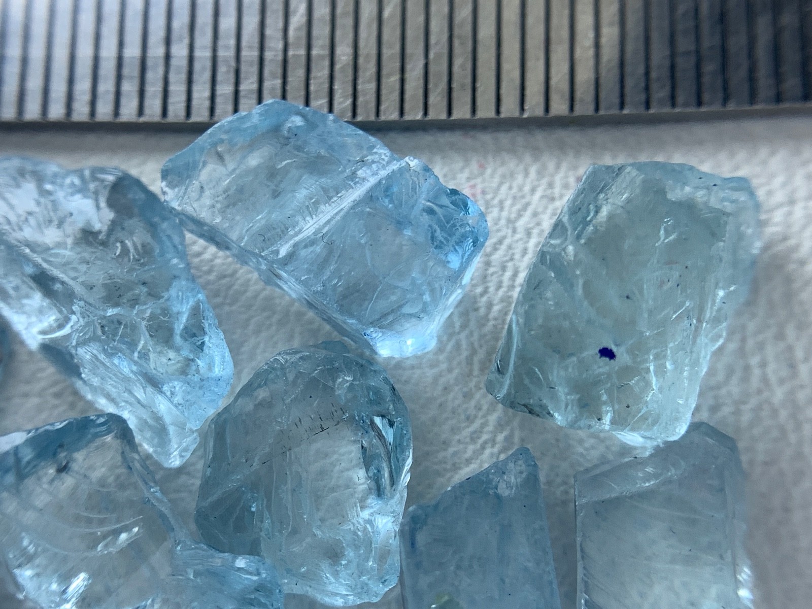 10.60 gram Gorgeous Nice Color Aquamarine lot from Mozambique