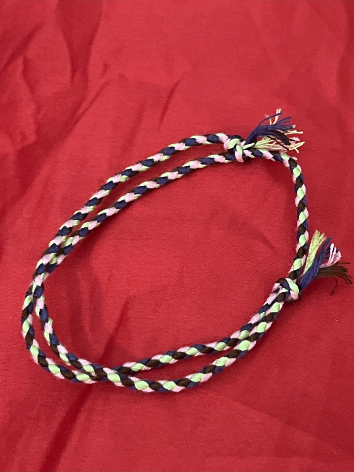 NEW BOHO BRAID THREAD FRIENDSHIP BRACELET ADJUSTABLE LIME PINK PURPLE BROWN NIP