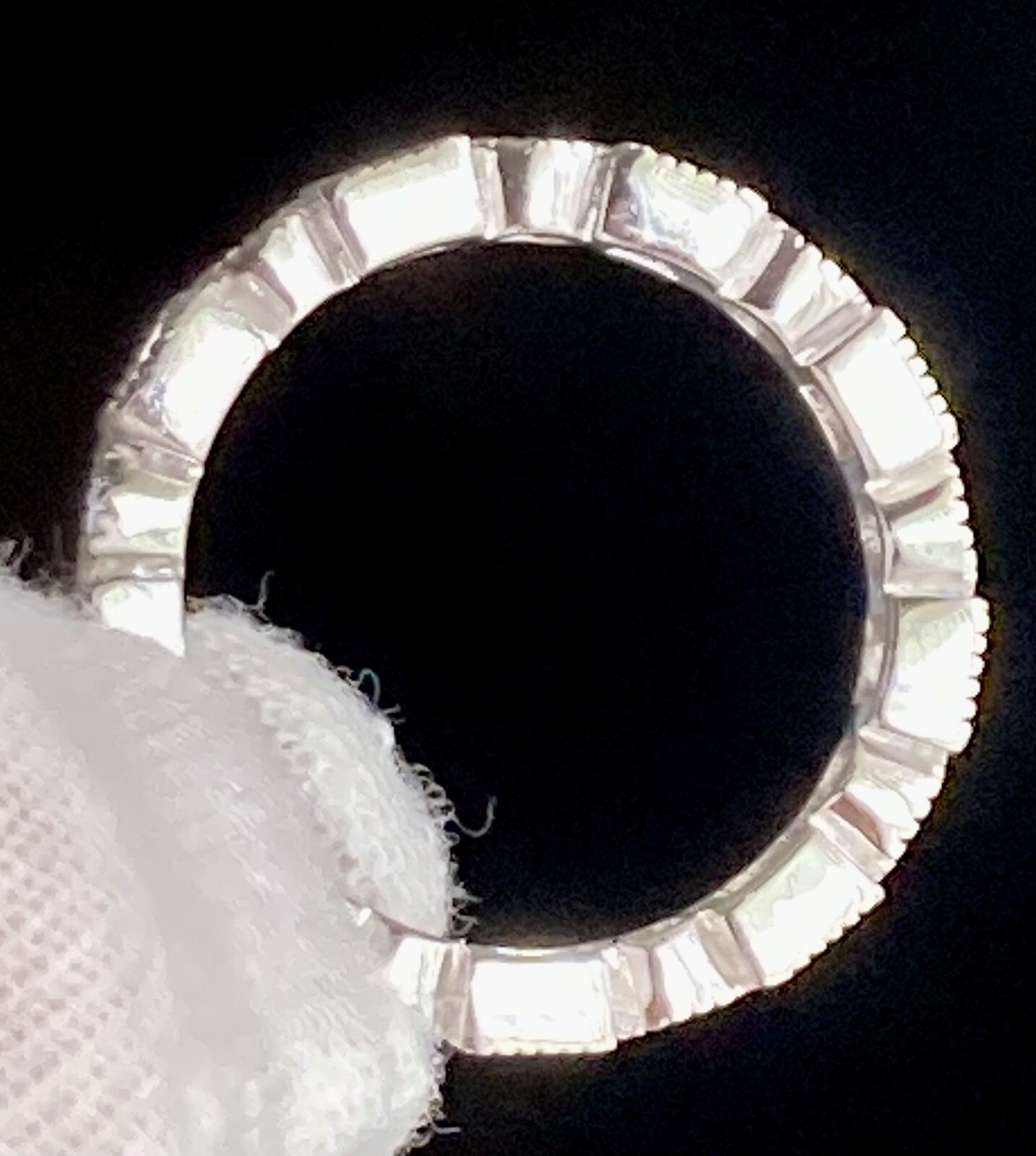 Fuzion Creation FZN Sterling Silver Cubic Zirconia Band Ring 925 Size 9 4.15g