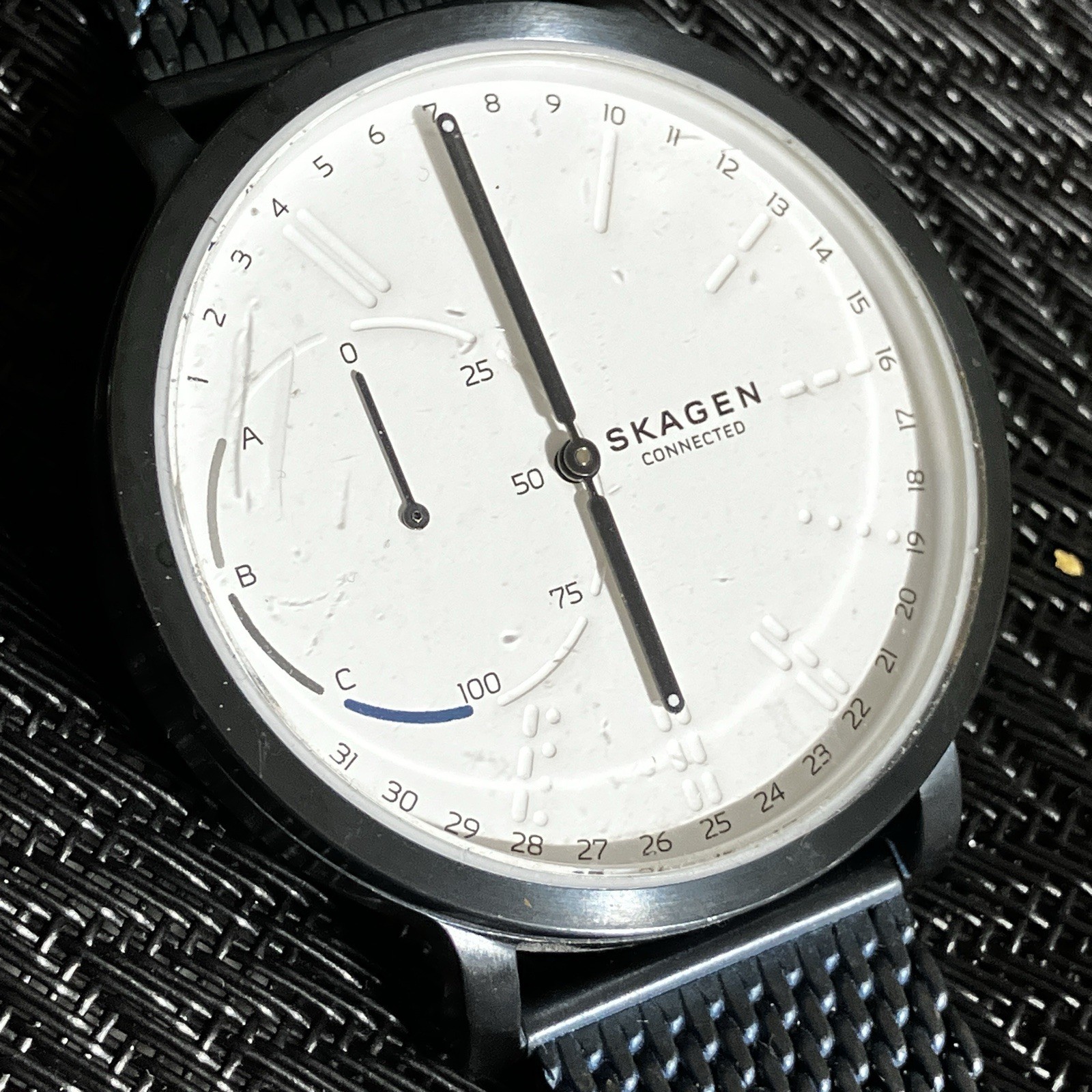Skagen Connected Men’s Black With White Dial Hybrid Smartwatch SKT1107