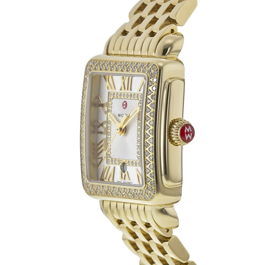 New Michele Deco Madison Diamond Silver Dial Women’s Watch MWW06G000003