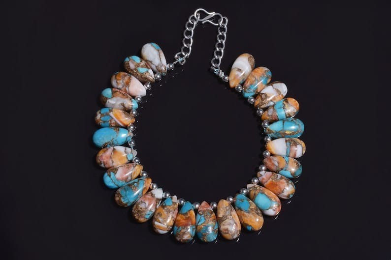 Oyster Turquoise Smooth Pear 10.20 Mm 8insh Strend jewelry bracelets for Women