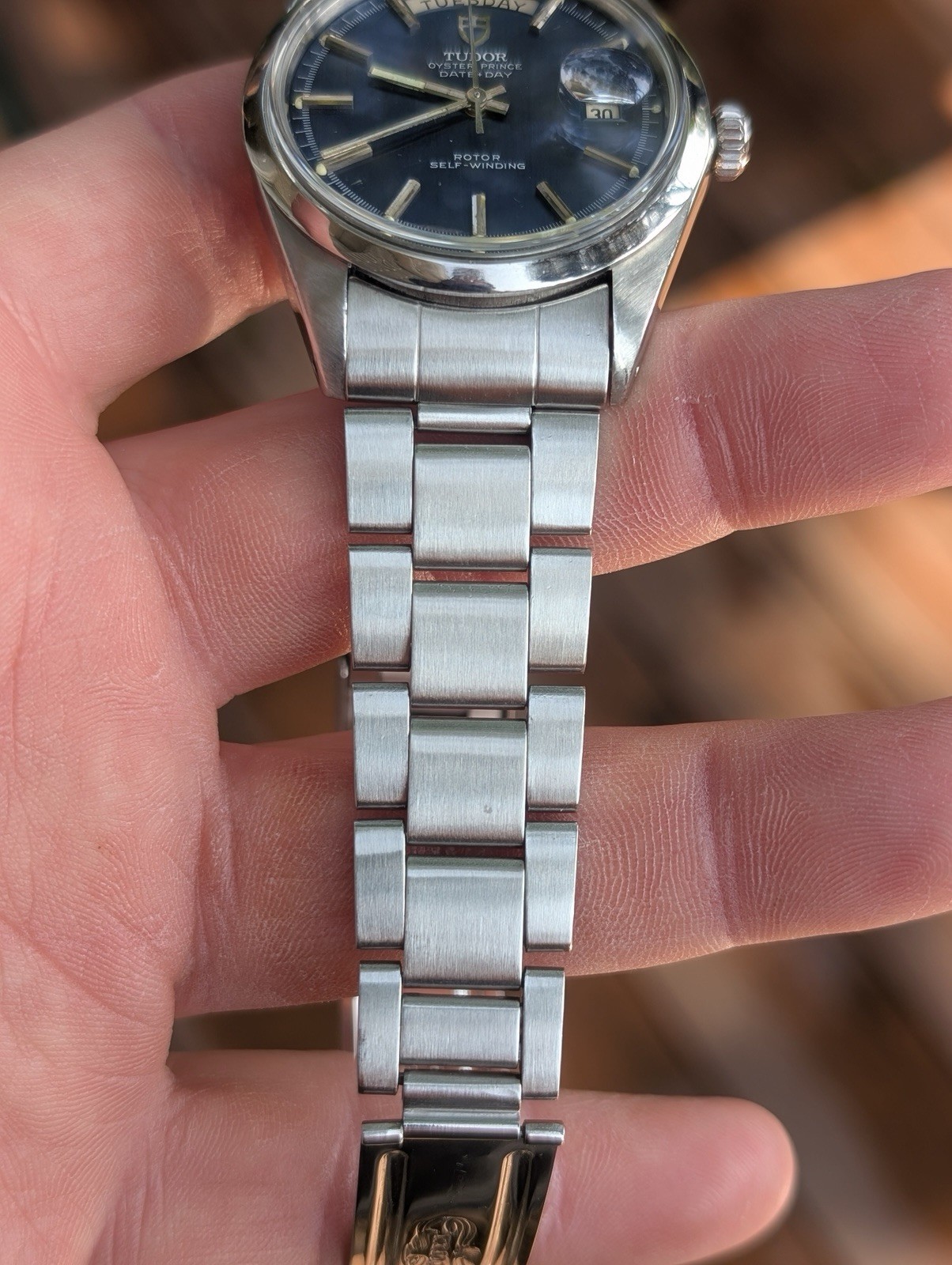 TUDOR Prince Date Day Jumbo REF. 7017/0 – 38mm With RARE Blue dial
