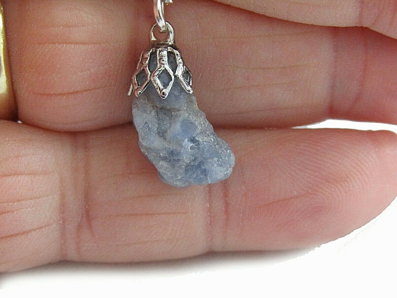 Rough Sapphire (natural not treated) Pendant