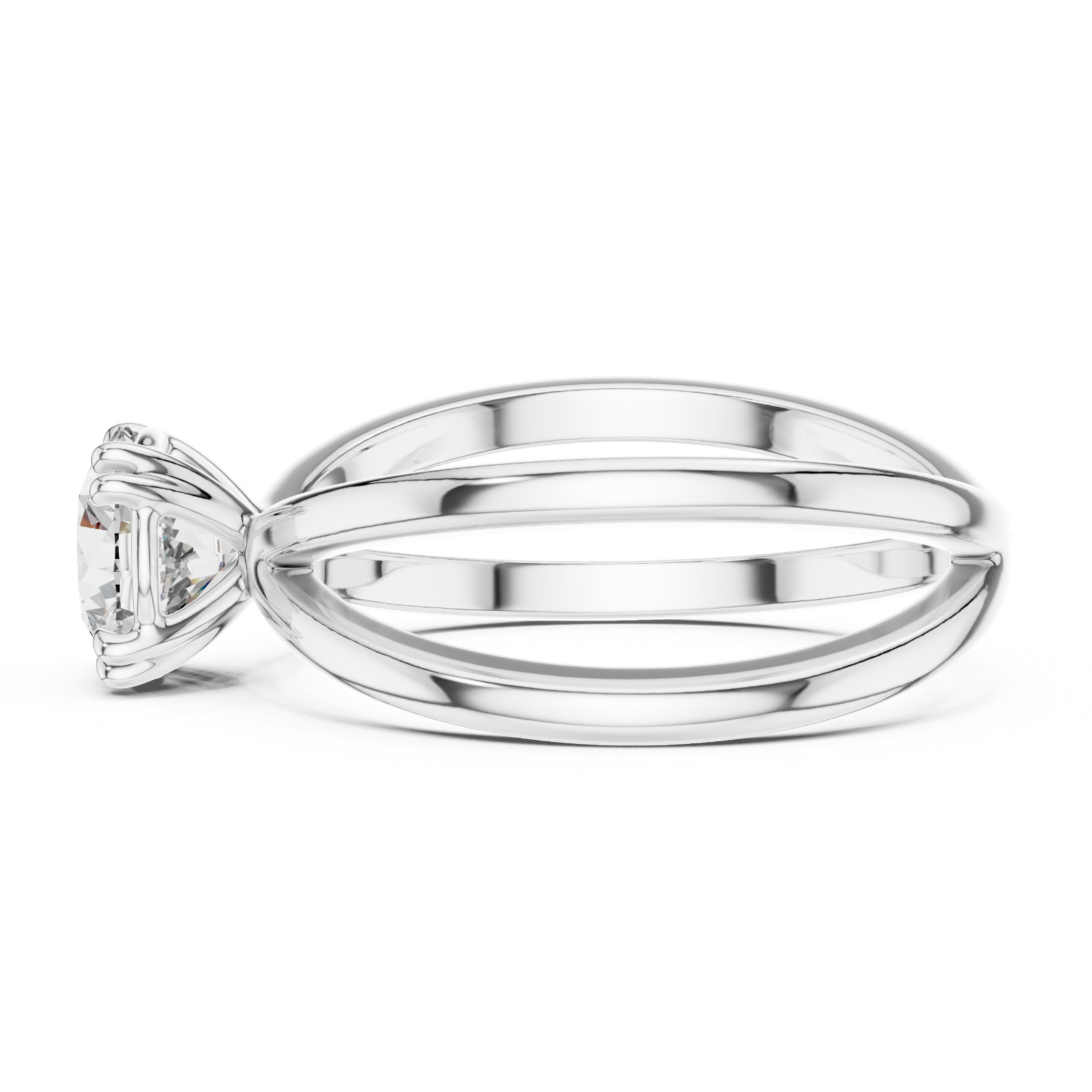 1 Ct Lab Grown Diamond IGI Certified Wedding Gift For Her Gold Ring 14 K F VVS