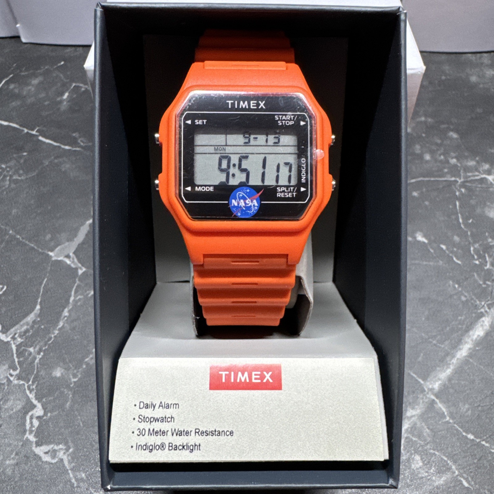 Timex x NASA Artemis ‘Lunar Orange’ 36mm Watch (TW2Y13300) NEW • SHIPS FROM USA