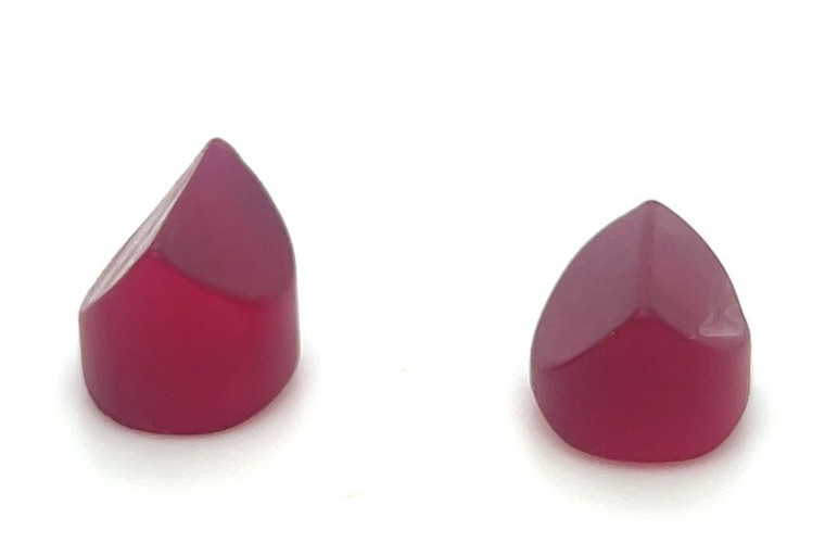 Red Flame Fusion Lab Created Lapidary Rubies 25cts
