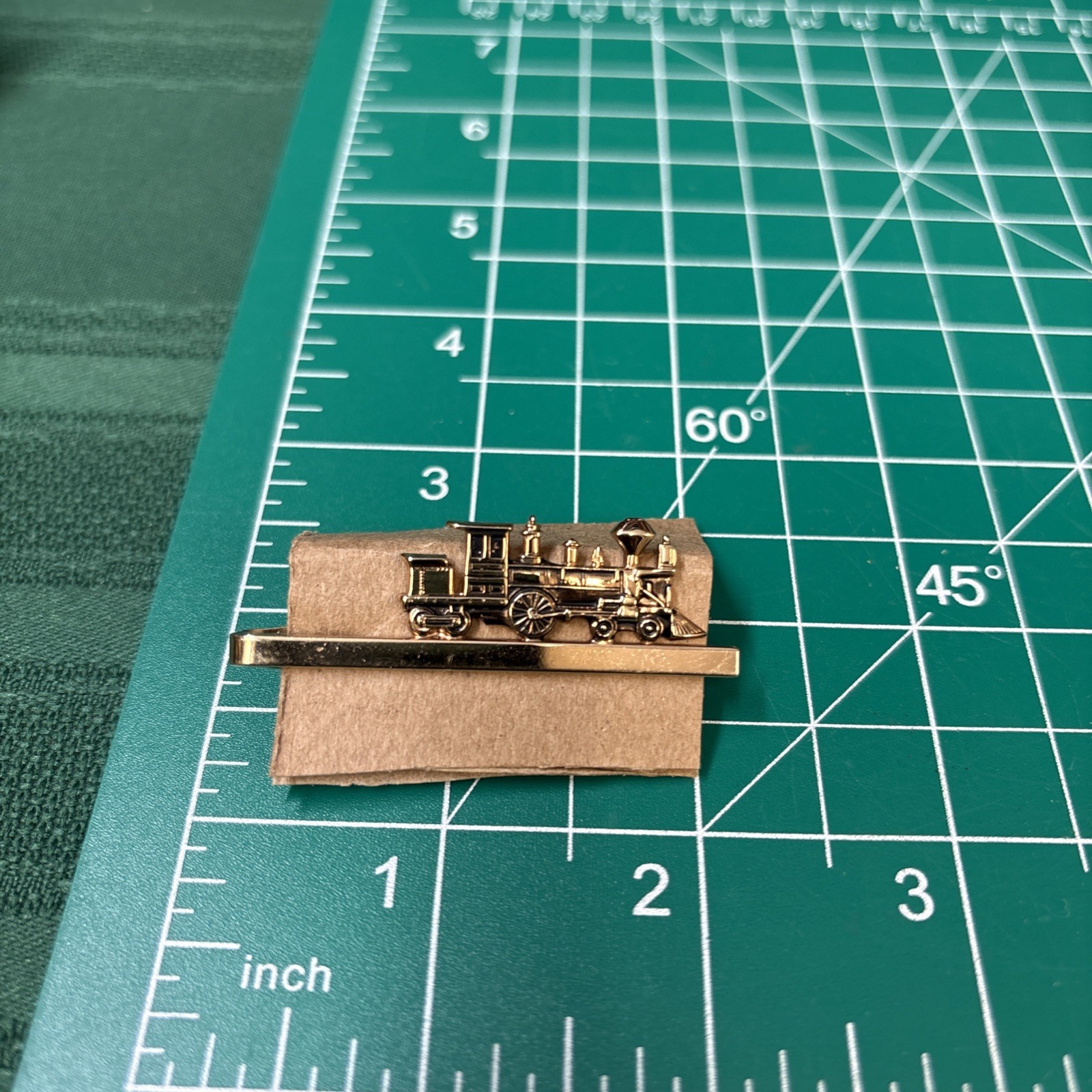 Vintage HICKOK LOCOMOTIVE STEAM ENGINE TIE BAR CLIP GOOD CONDITION USA