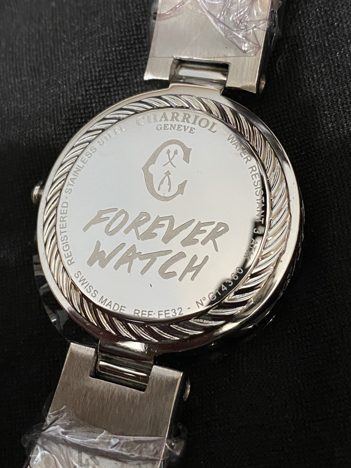 Charriol Forever Watch FE32 Multicolor Dial Diamond Markers Stainless Steel