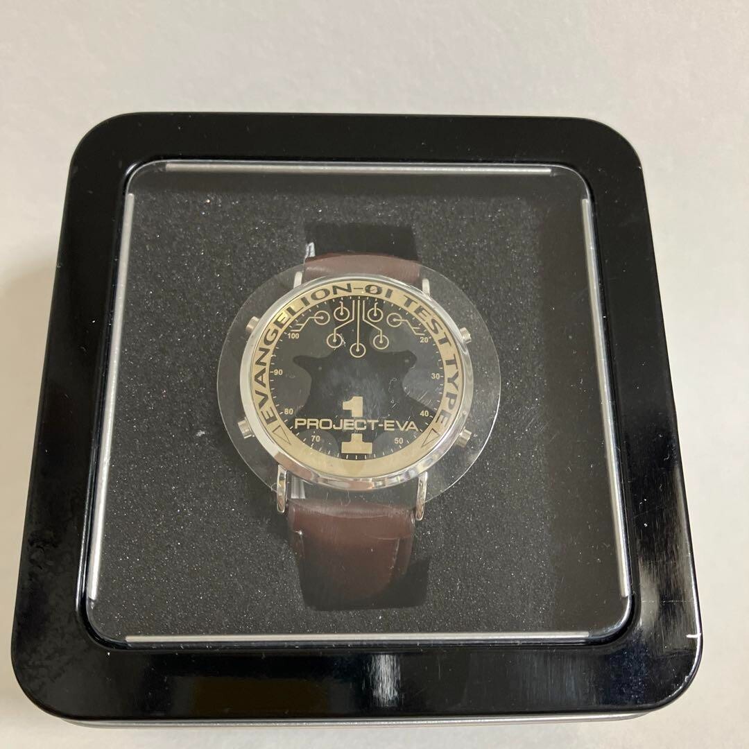 Evangelion LED Leather Wrist Watch EVA-01 TEST TYPE ro