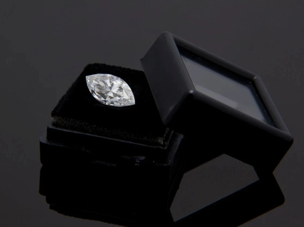 5 x 10 mm Marquise Loose CVD Diamond 1 Pc Lab-Grown 1 Ct IF Clarity Certified