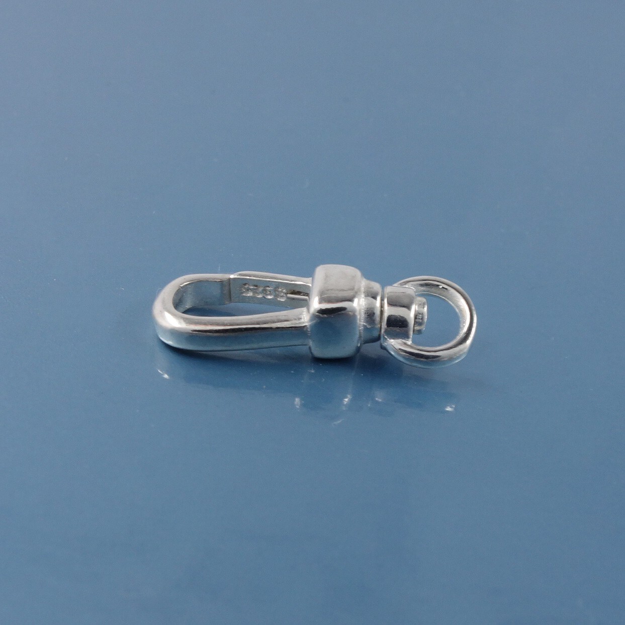 Sterling Silver Triggerless Lobster Claw Clasp Connector w/Swivel Ring #44054