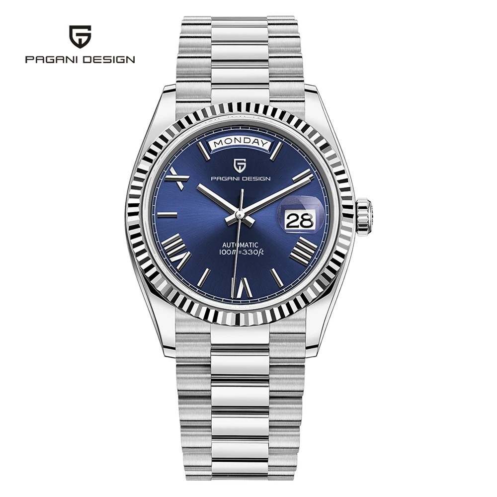 PAGANI DESIGN PD1752 Blue Dial Automatic Stainless Steel Luxury Men’s Watch