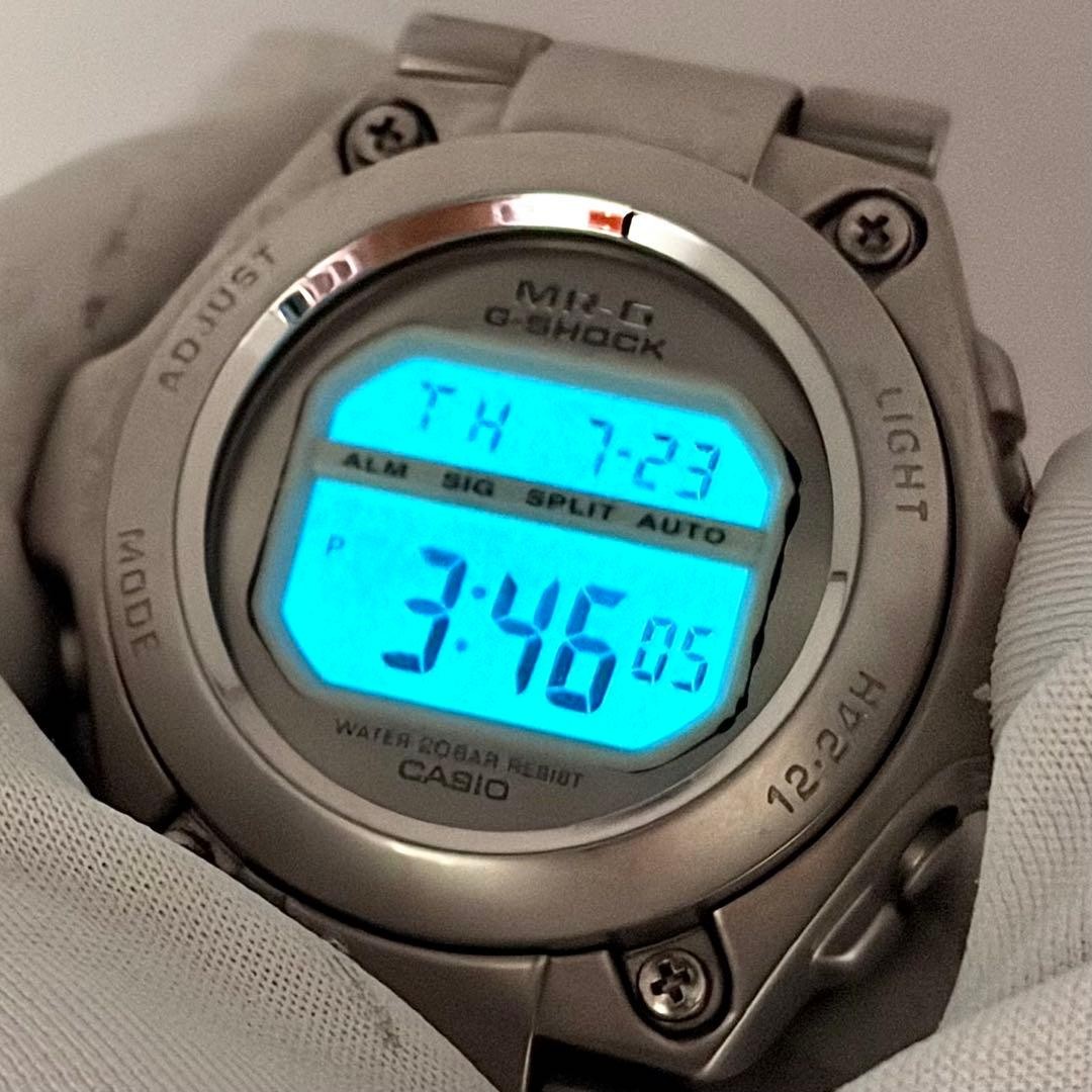 Casio MR-G First Generation Full Metal Digital Grey Watch Japan 0714560