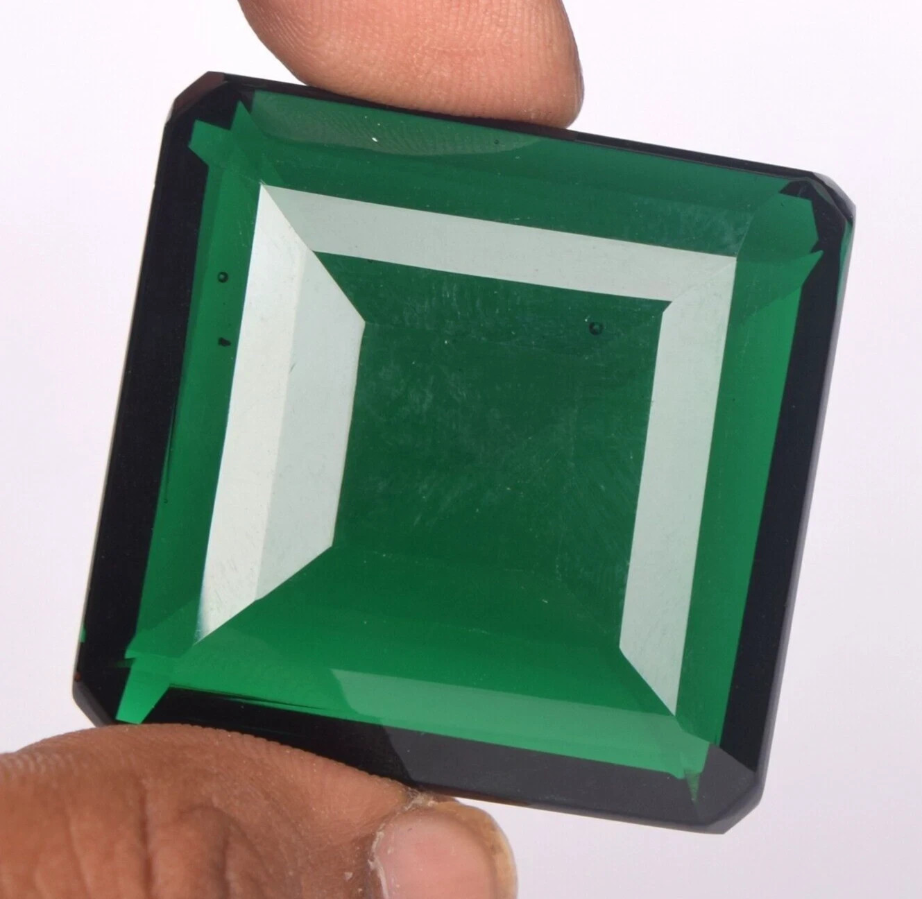 45.95 Ct. Green Amethyst Square Cut Faceted Loose Gemstone for Ring & Pendant