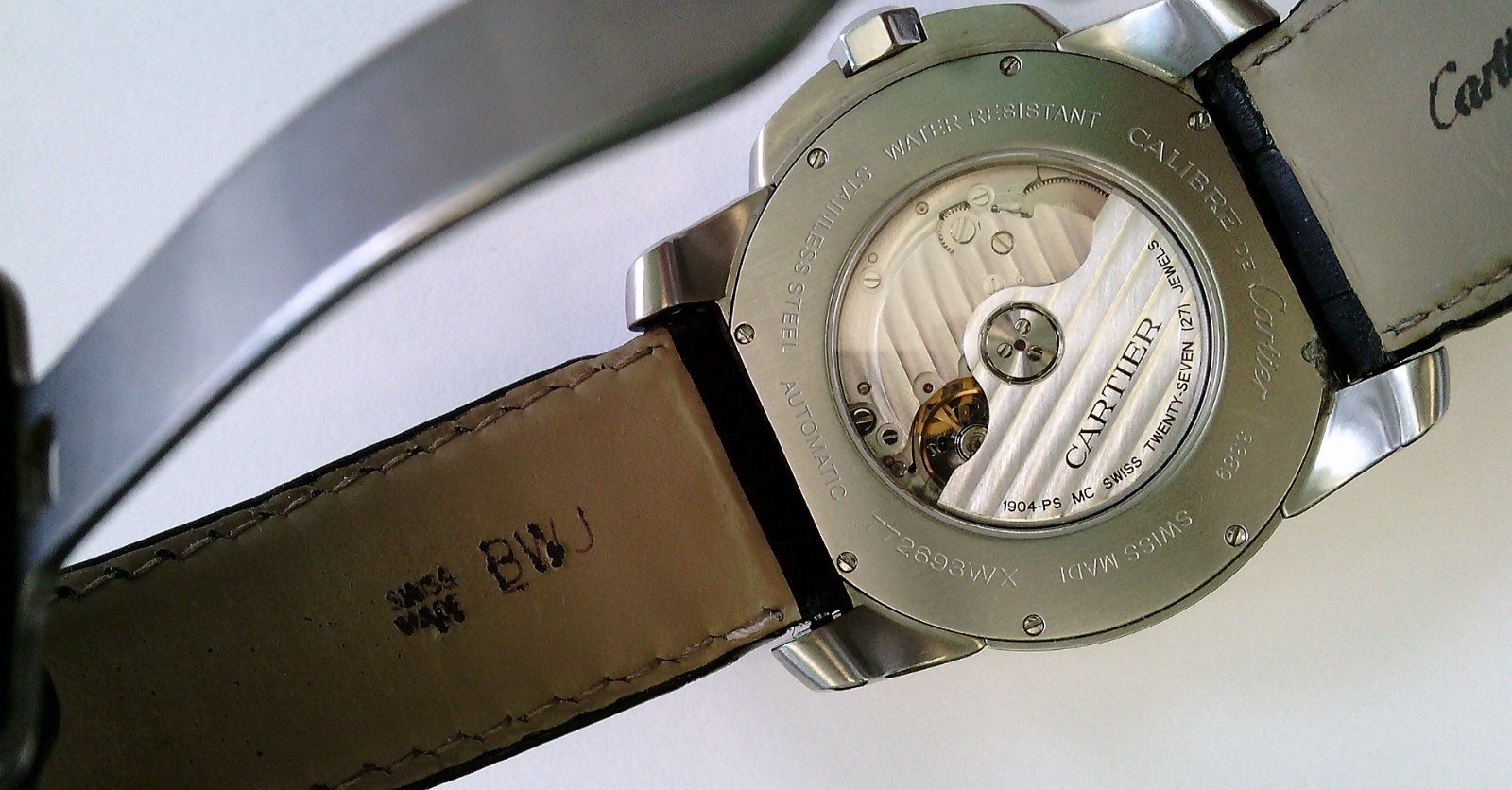 2017 Cartier Calibre de Cartier 42mm. Auto. Leather. FULL SET. NEEDS WORK.