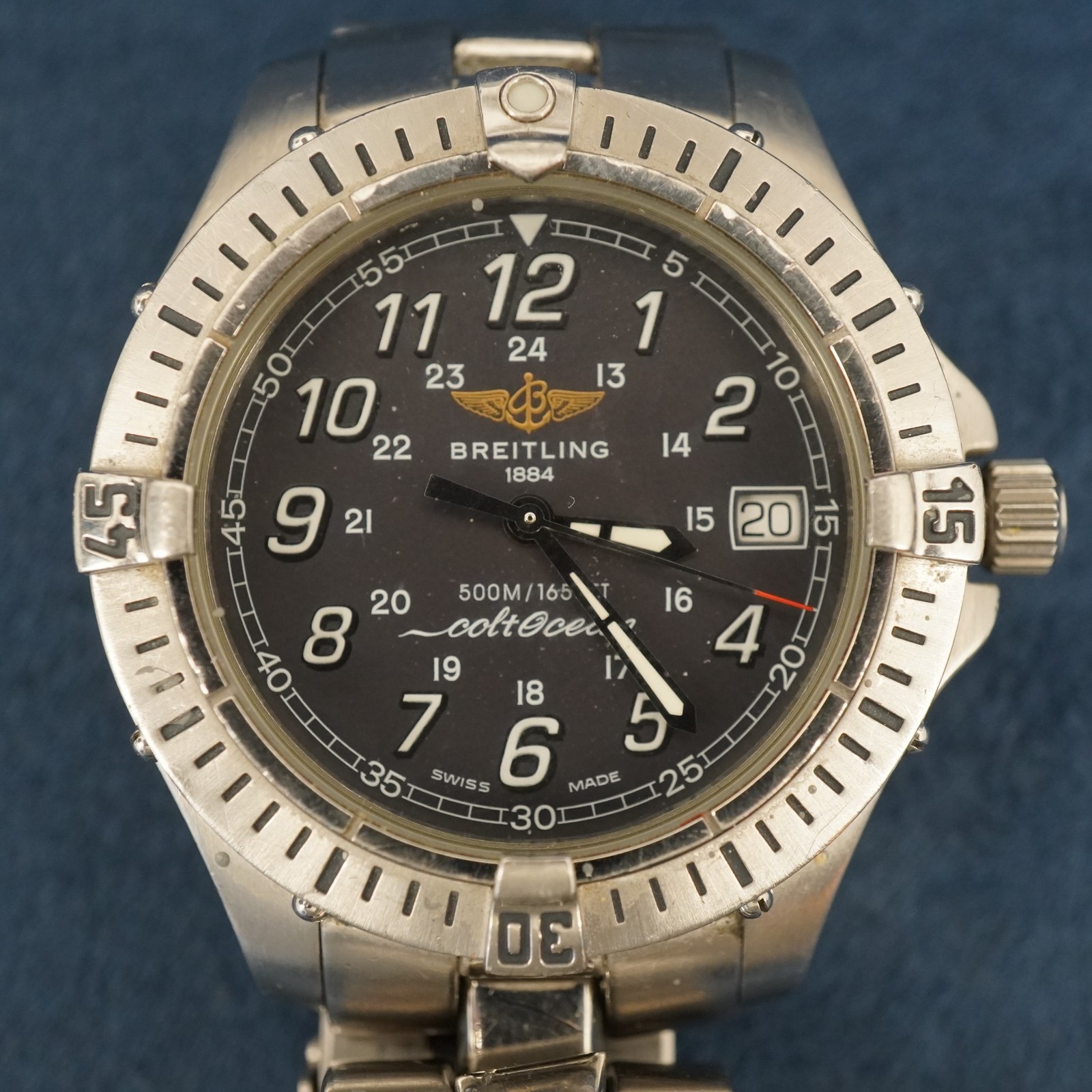 Breitling Colt Ocean A64050 Grey Dial Quartz Men’s Watch 39mm – Free Ship USA