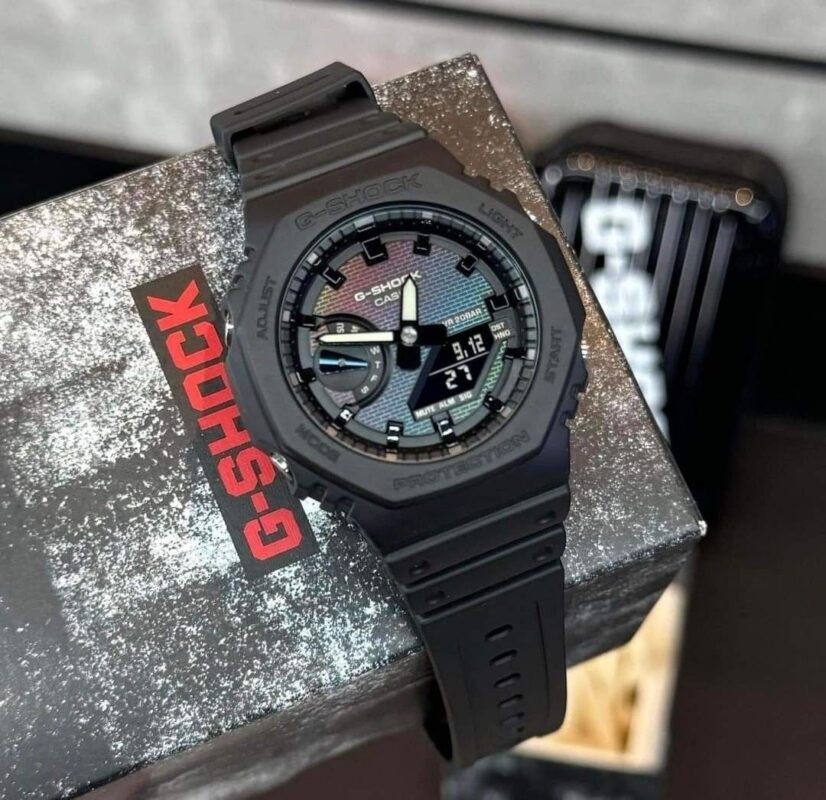 CASIO G-SHOCK GA-2100RW-1ADR Analog Digital Black Resin Watch