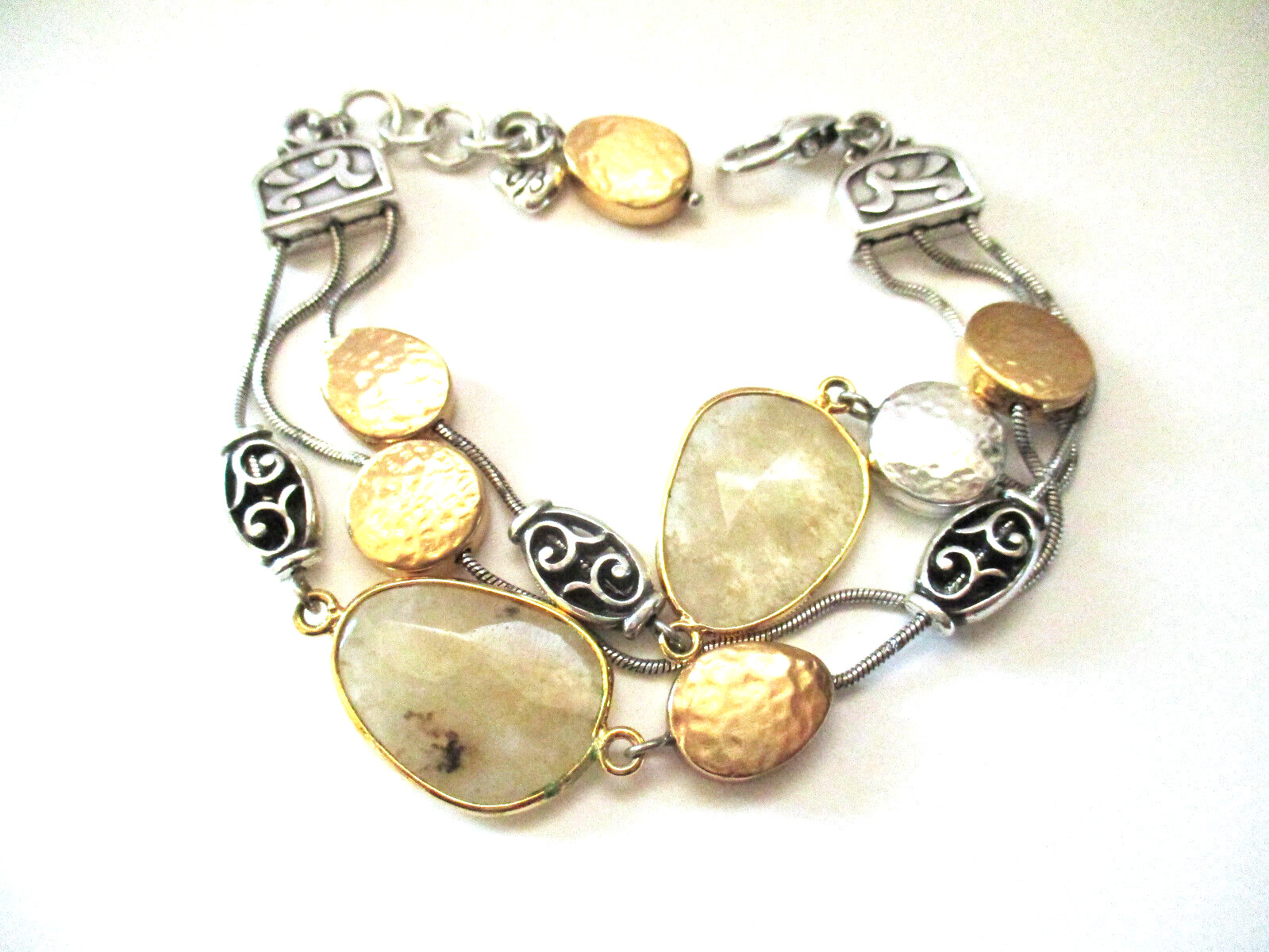 Brighton “MEDITERRANE GEM” Long Necklace-Earring-Bracelet Set (MR$232) New/Pouch