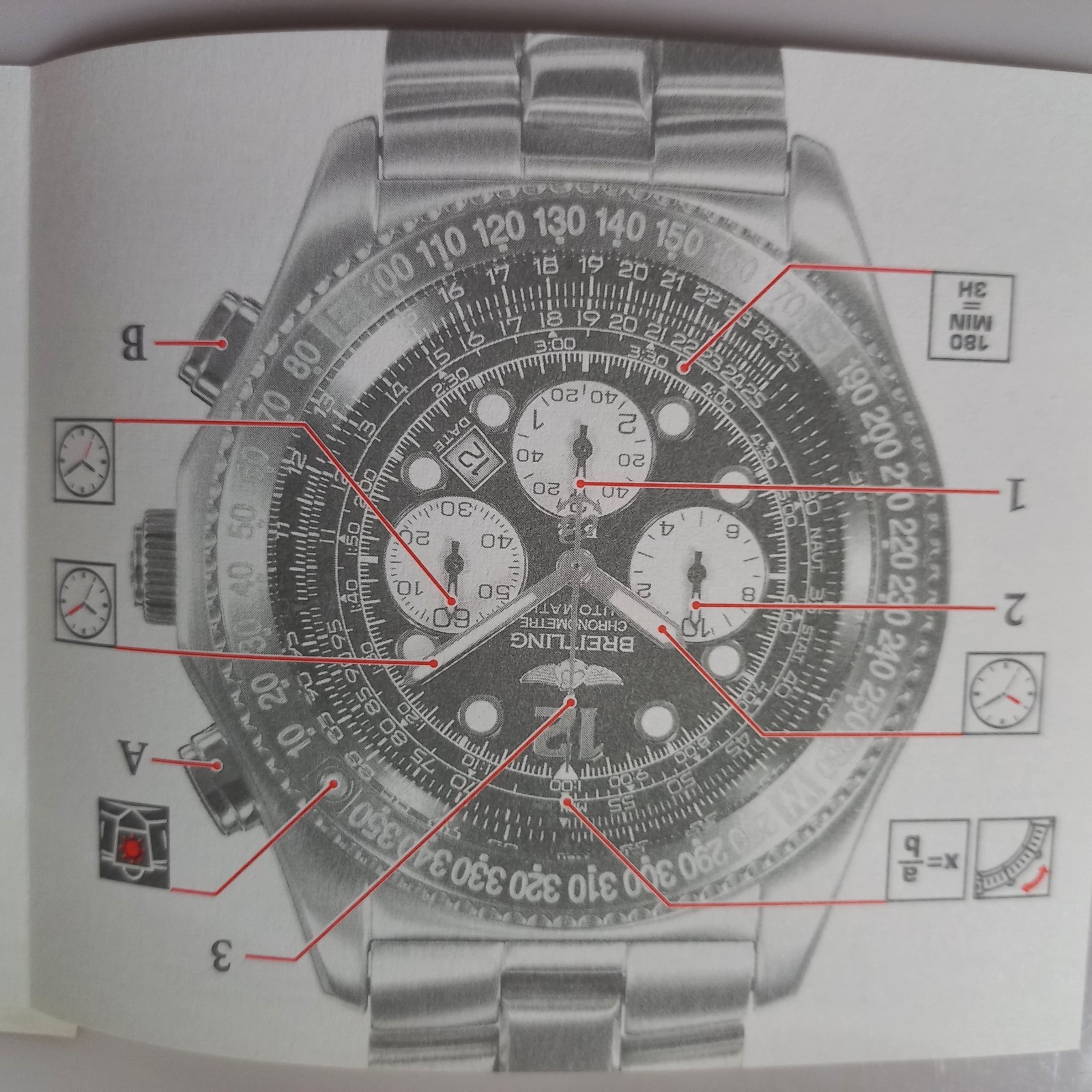 Breitling B-2 A42362 Full Document Set – Warranty, COSC & Slide Rule User Manual