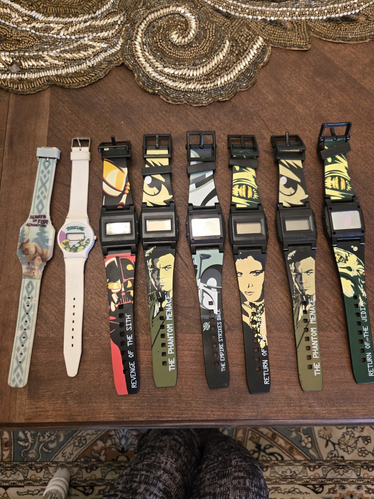 Star Wars Digital Quartz Wristwatch Lot w/ Interchangeable Graphic Straps