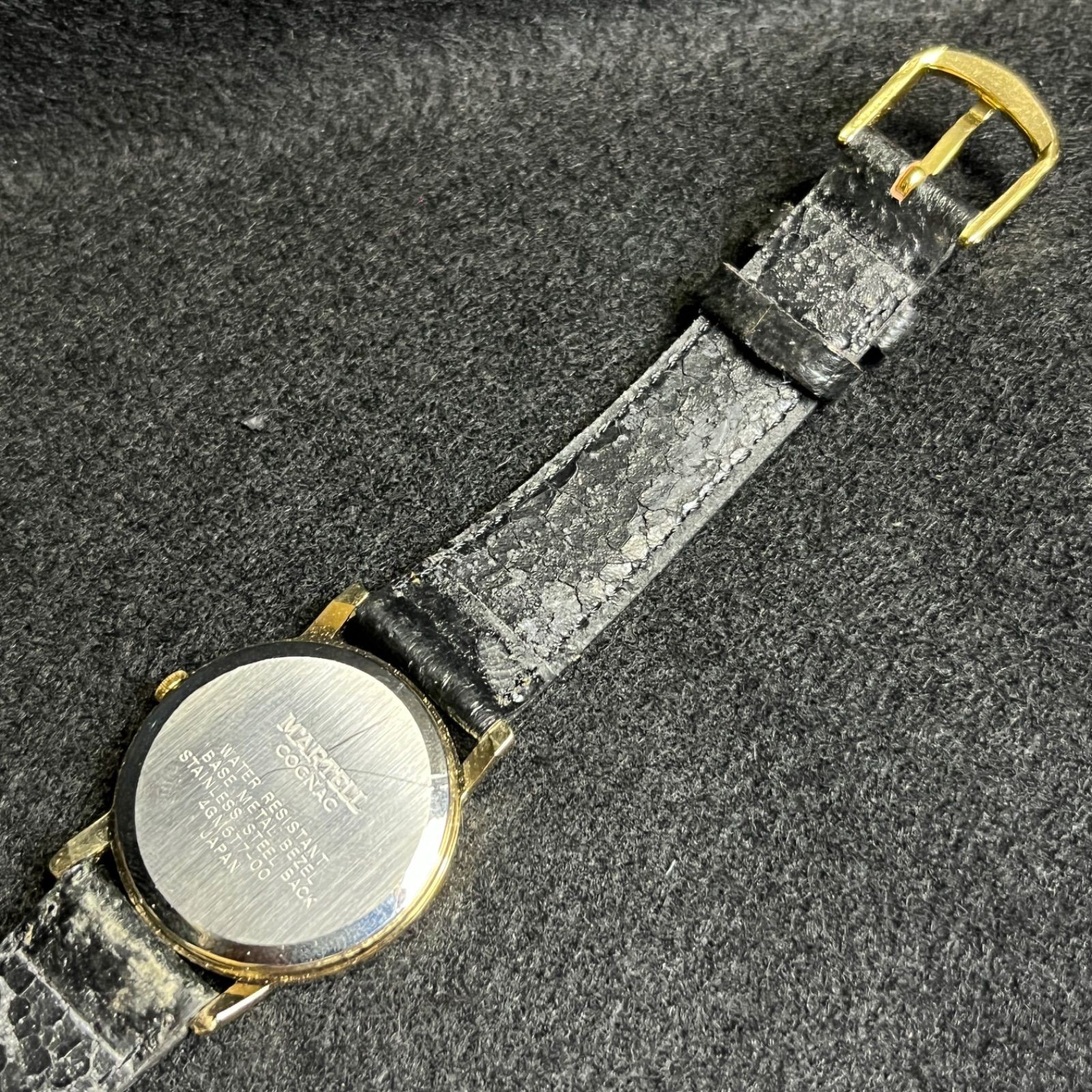 Working item MARTELL COGNAC watch gold 4GM 5T7 00 working confirmed
