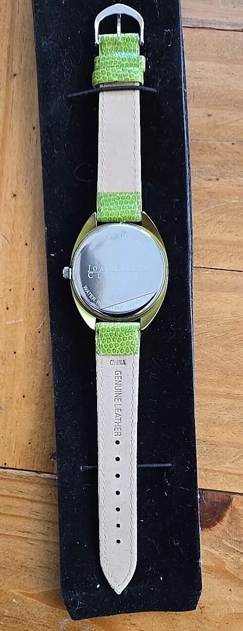 Two Joan Rivers Classics V377 Ladies Watch Leather Japan Movement & Extra Watch