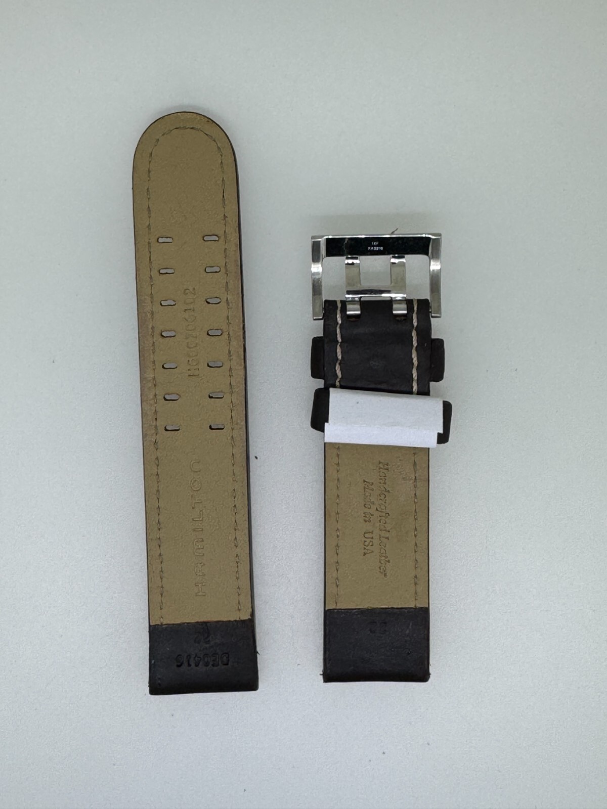 Hamilton 22mm Dark Brown Watch Band Strap for Khaki Field – H600706102