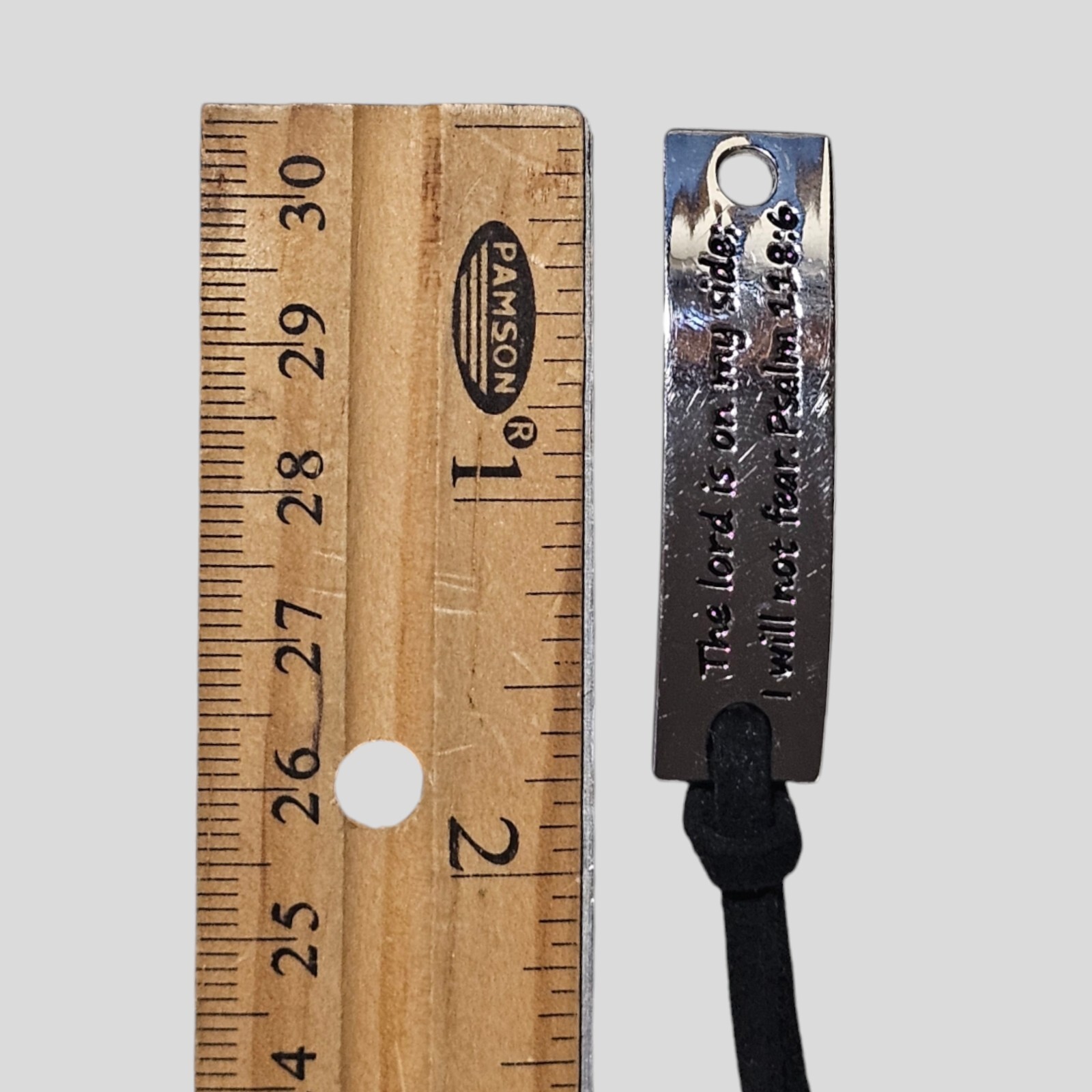 Psalm Quote Bracelet Suede Cord Adjustable 7-10 Inches