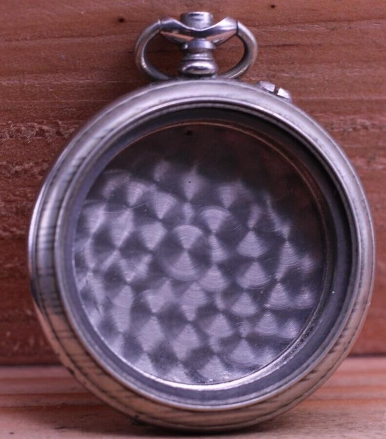 ANTIQUE GERMAN MEN’S POCKET WATCH CASE 48.5mm 36.8mm MOVEMENT SEAT (A7)