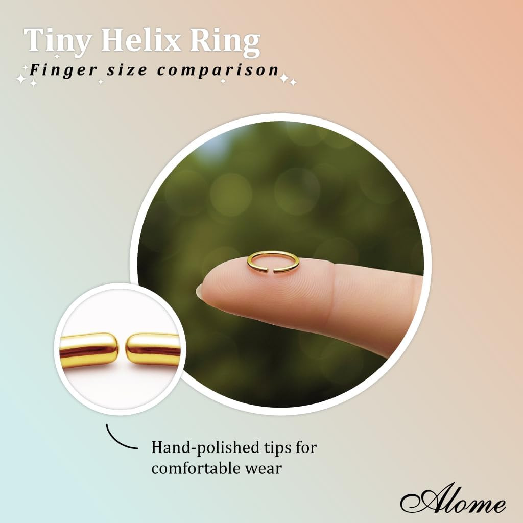 Gold Cartilage Earring – 18 Gauge Gold Helix Hoop – 14K Gold Filled Helix Earrin