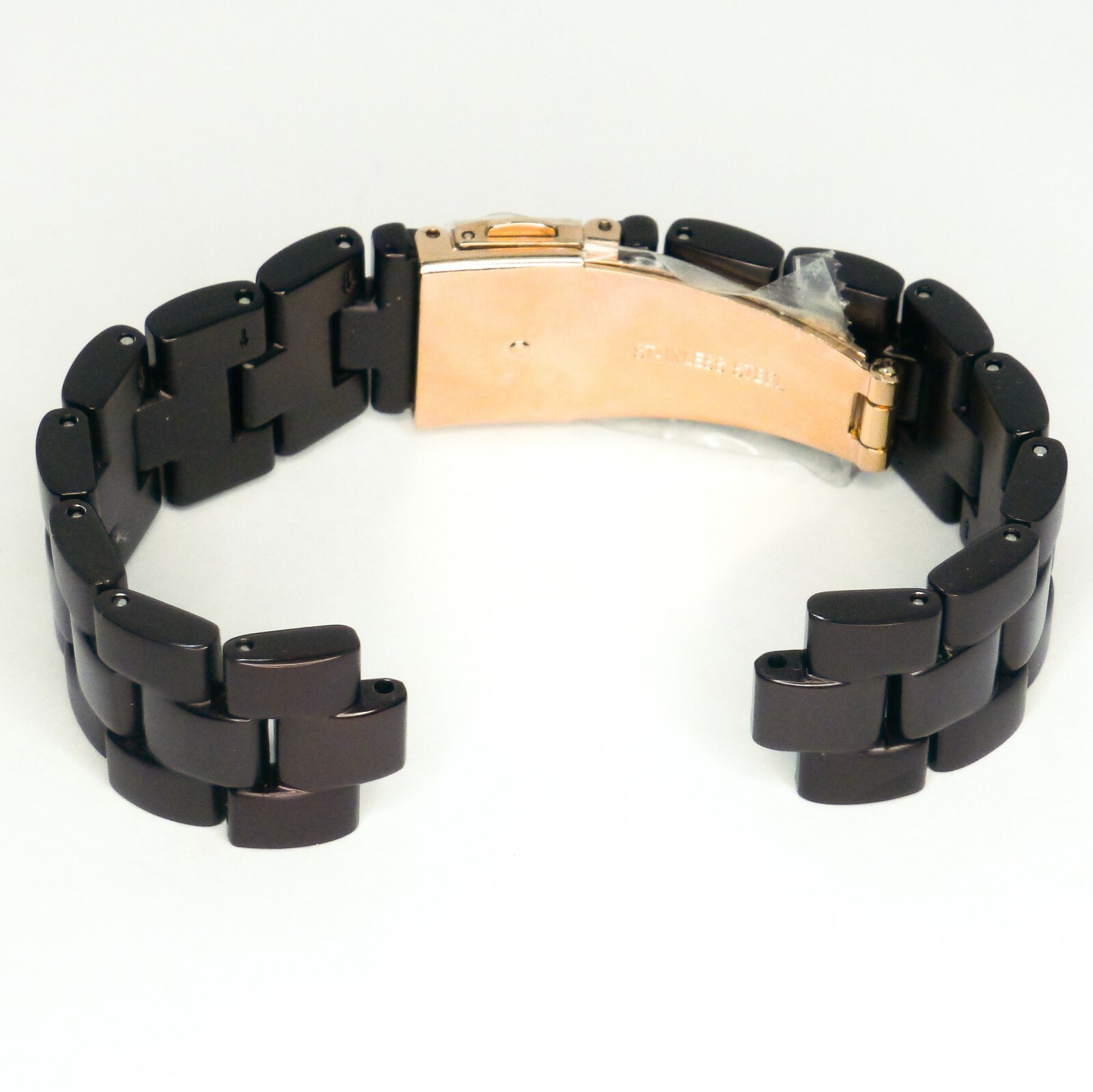 BROWN & ROSE GOLD Marc by Marc Jacobs MBM3527 aluminum Watch Band links clasp