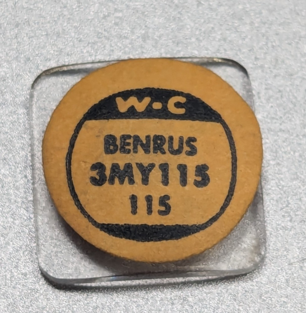 NOS W-C Watch Craft 3MY115 Benrus Mineral Glass Domed Crystal 11.5 x 11.5 MM