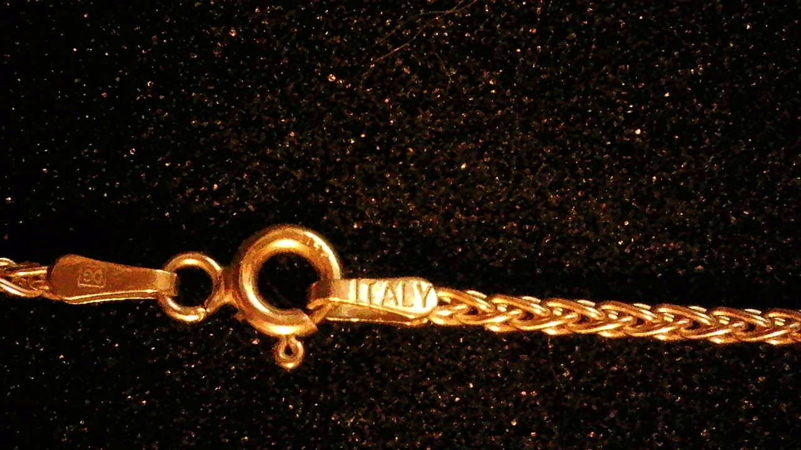 Vintage 14K Yellow Gold Italy Braided Chain Necklace 24″ 9.83g Marked 14K