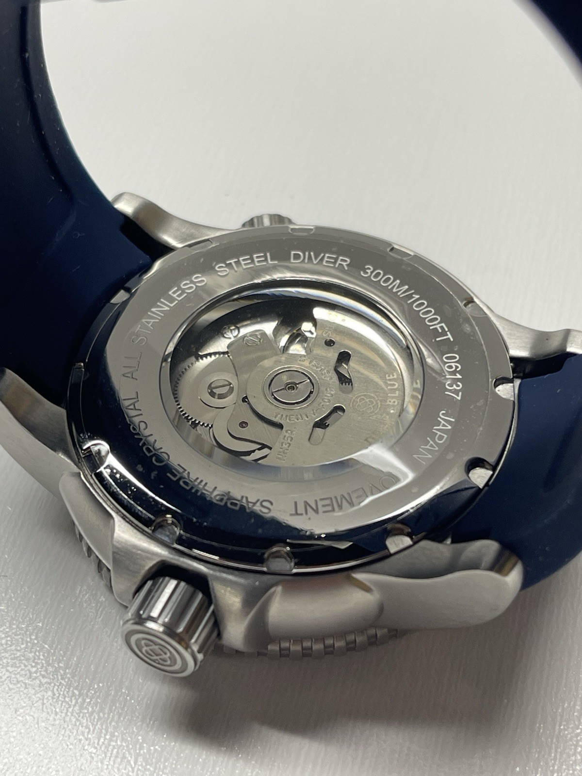 Men’s Deep Blue Precision Diver Master 1000 Mother of Pearl Watch 06137