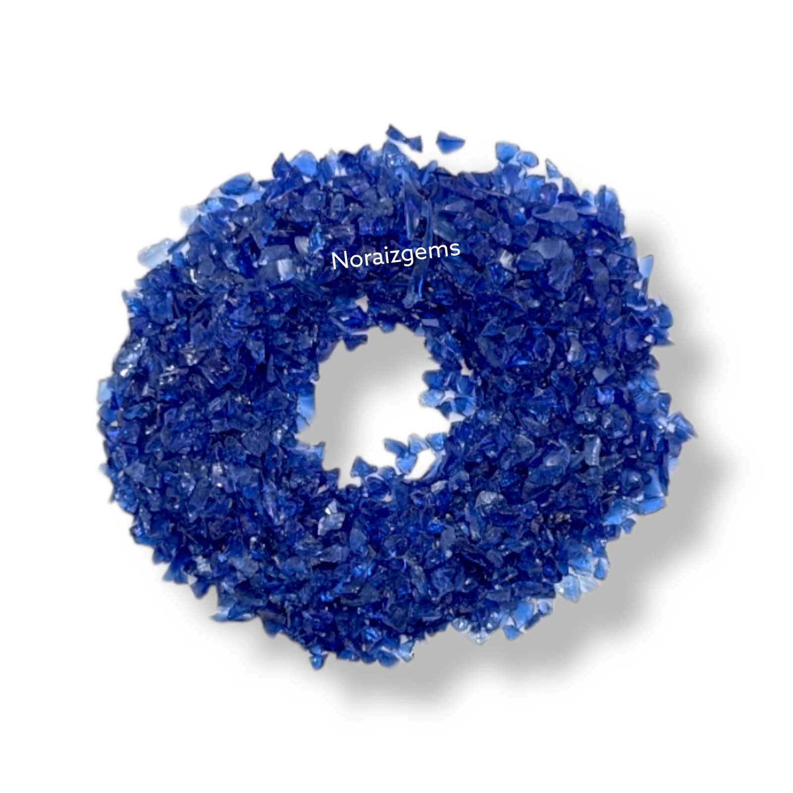 Crushed Blue Hydro Quartz Gemstone Coarse For Woodworking, Ring Inlay, Resin Art