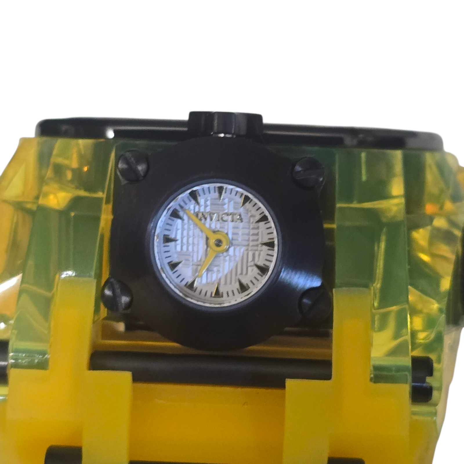 Invicta Bolt Zeus Chronograph Watch Yellow 100M Mens Model 29997 Flame Fusion