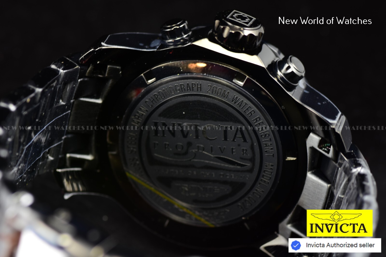 Invicta Men’s Pro Diver Scuba Chronograph Triple Black Combat Bracelet NEW Watch