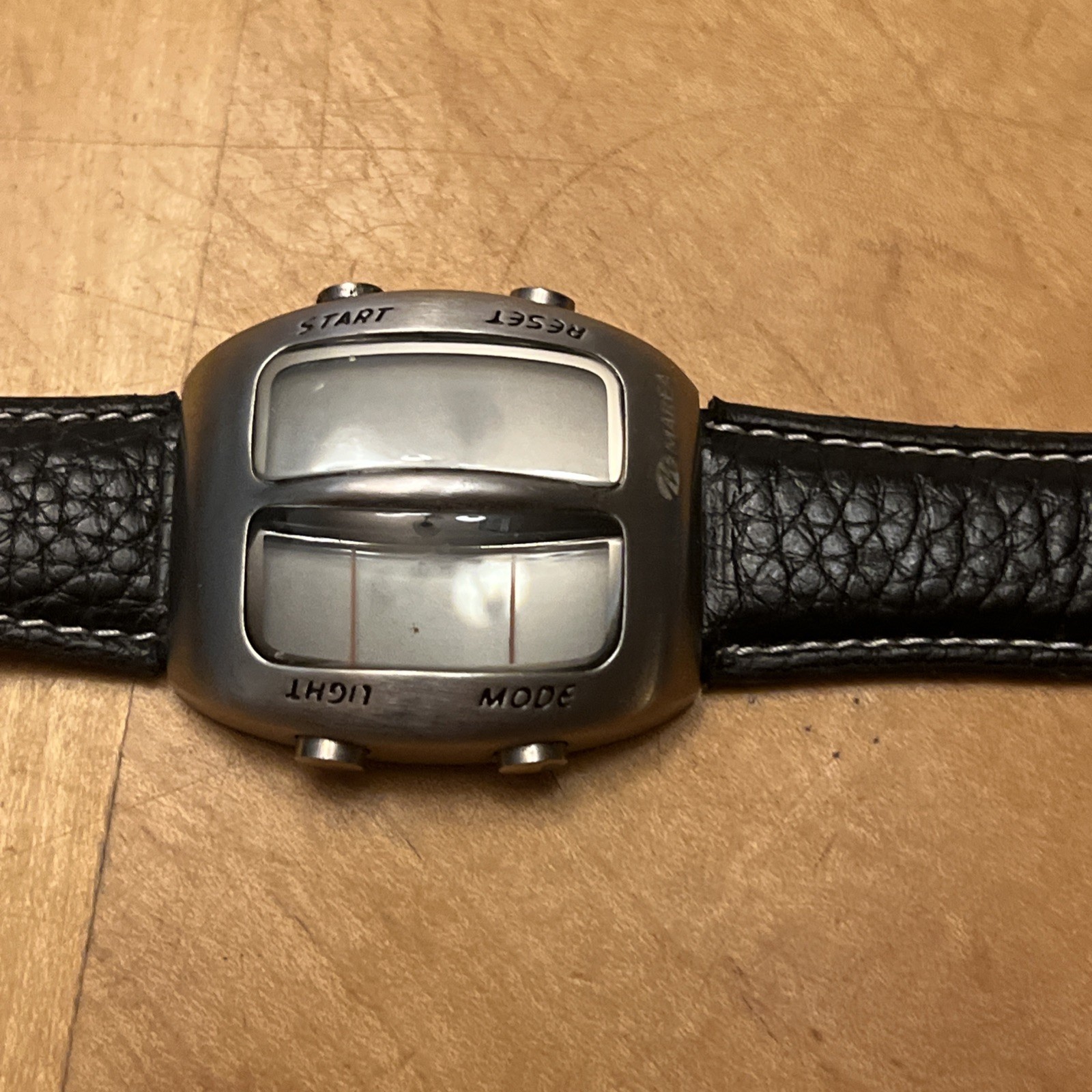 Marea Watch. Digital #35039 Silver With Black Wristband Needs Battery