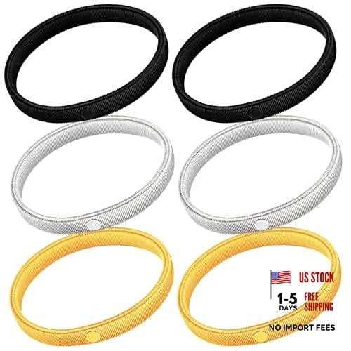Larrel 6PCS Sleeve Garters for Women and Men, Anti-Slip Sleeve Holders, Metal