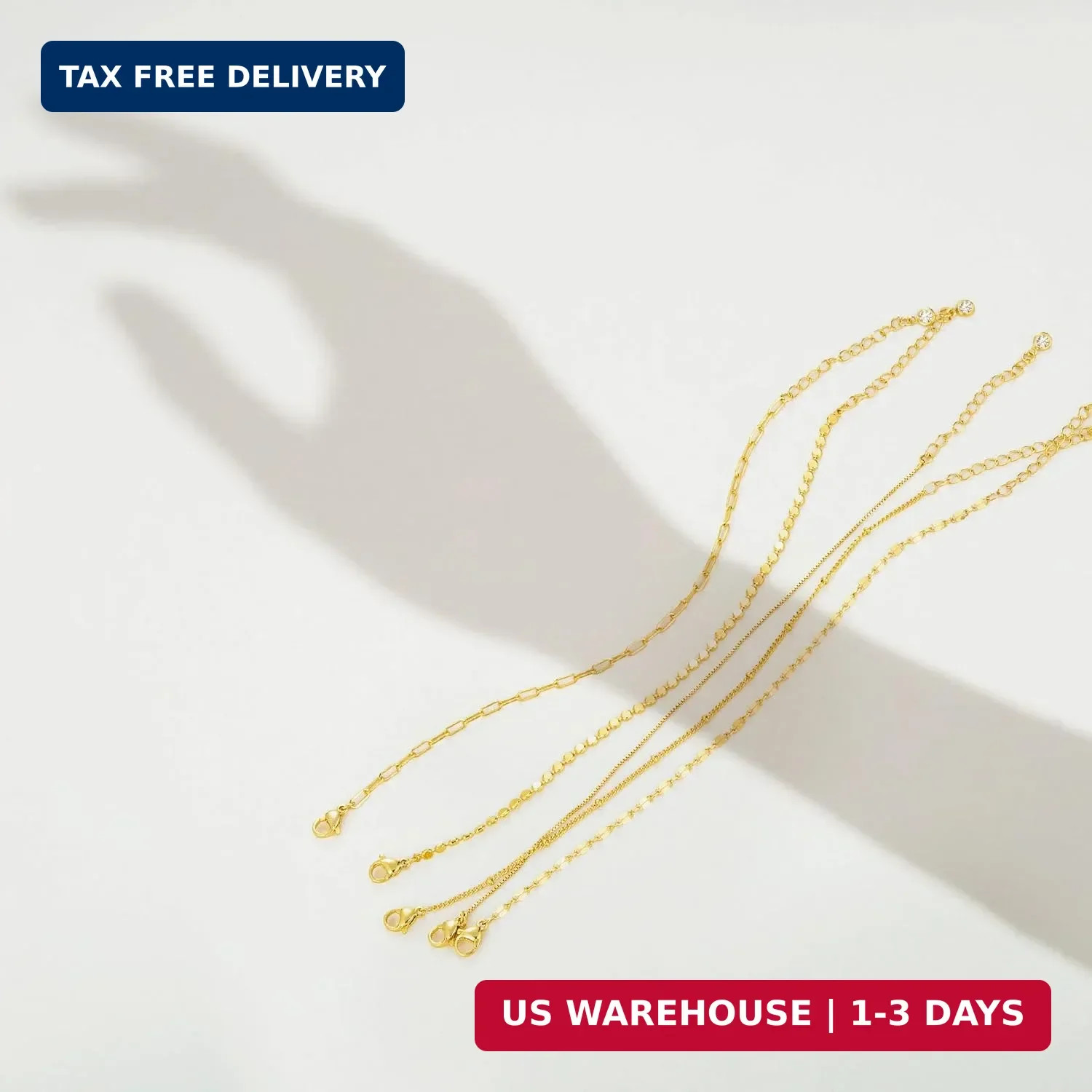 Dainty Simple Gold Bracelets for Women, Stackable Satellite Paperclip Lip Bracel